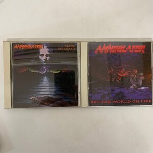 【CD】ANNIHILATOR アナイアレイター NEVER,NEVERLAND ネバー・ネバーランド SET THE WORLD ON FIRE 〇