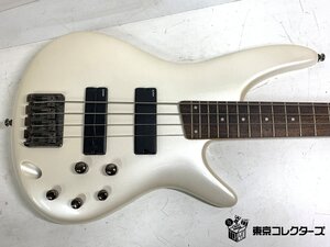 【ジャンク】Ibanez SR300 アイバニーズ エレキベース アクティブベース 白系 ホワイト系 ※引取り可 □