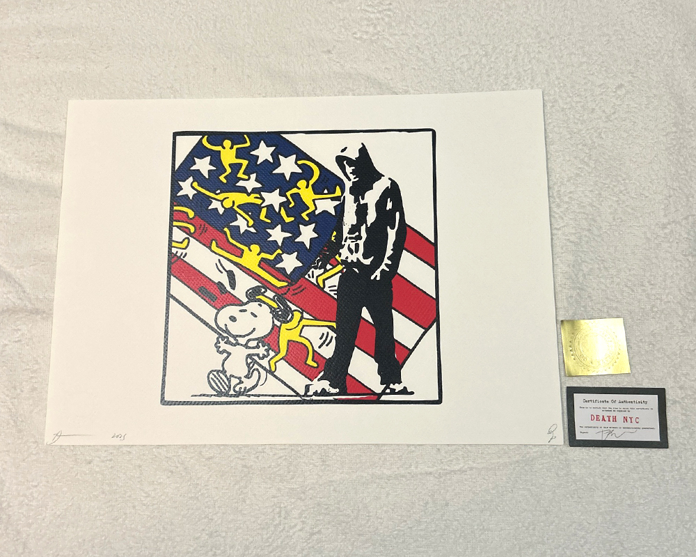 額装 シルクスクリーン バンクシー アート 他 DEATH NYC 同梱割引 額装 シルクスクリーン バンクシー アート 他 DEATH NYC 同梱