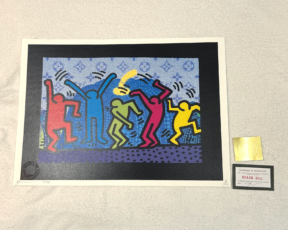 正規品）ヒャクラク　現代アート原画絵画検索用）バンクシー草間弥生カウズ油彩版画 草間彌生(Yayoi Kusama)「深海」ART GALLERY M