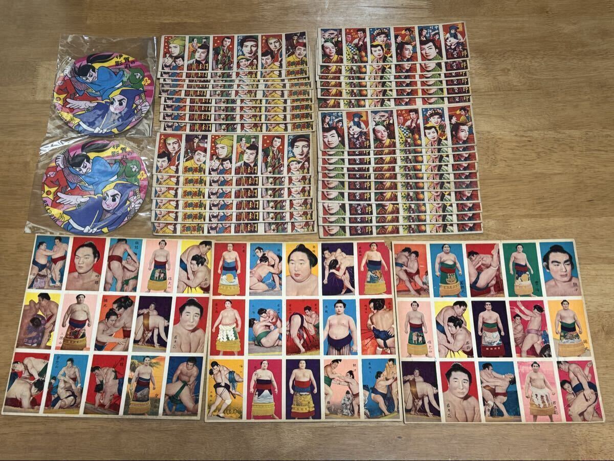 相撲　4枚セット　角メンコ　めんこ 面子 相撲 4枚セット 角メンコ めんこ 面子