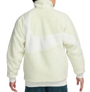 2XL 新品 NIKE SWOOSH FULLZIP JACKET ナイキ スウッシュ フルジップ ジャケット リバーシブルジャケット ボアジャケット ホワイト 白