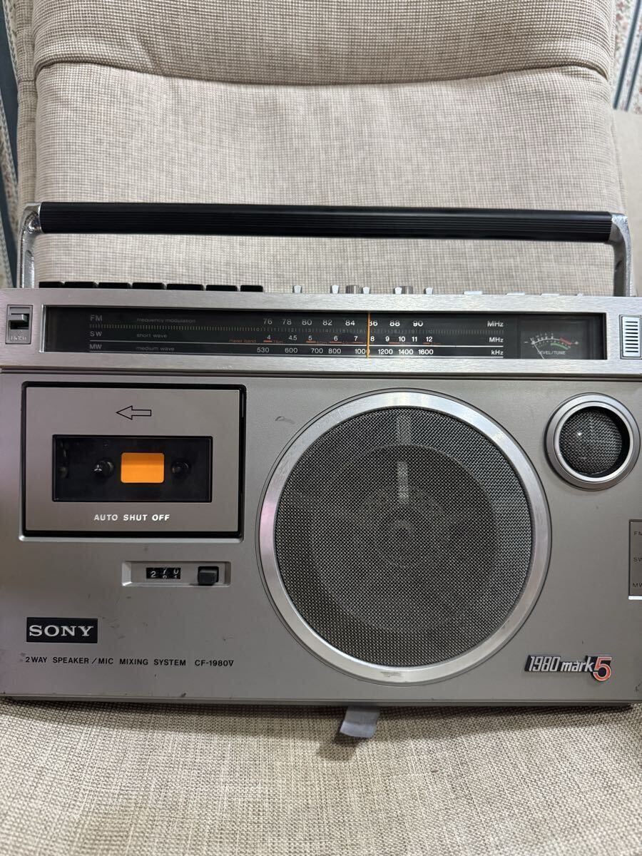 SONY CF‐1980v mark 5 ラジカセ 希少 SONY ソニー ラジカセ CF-1980V mark5 ラジオ カセット