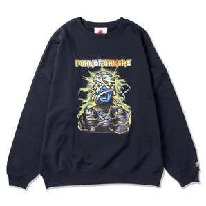 パンクドランカーズ■送料込■電撃ミイライツ BIG トレーナー■紺 M■スウェット PUNK DRUNKERS アイツ ゾンビ ソフビ フィギュア