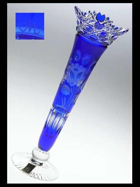 Meissen クリスタル グラヴィールカット 青 『未使用』 Meissen クリスタル グラヴィールカット 青 『未使用』 Meissen