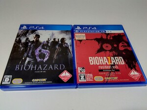 PS4 バイオハザード6 バイオハザード7 レジデント イービル グロテスクバージョン 2本セット