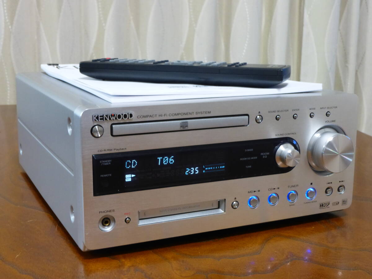ラジオ・コンポ KENWOOD R-K700 Kenwood R-K700 CD/MD Deck Player Record Compact Hi-Fi