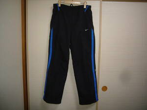  Nike warm-up Cross pants black × blue L size 