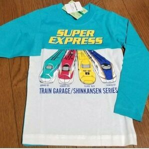 新幹線 120cm 長袖Tシャツ こまち はやぶさ かがやき ドクターイエロー 長袖 Tシャツ ロンT 新品未使用品