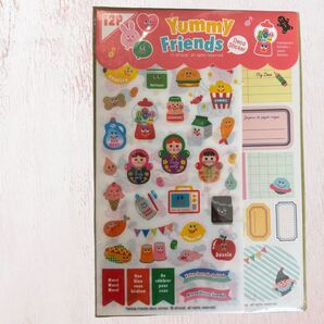 Yummy Friends Deco Sticker ヤミーフレンズ デコステッカー 未使用