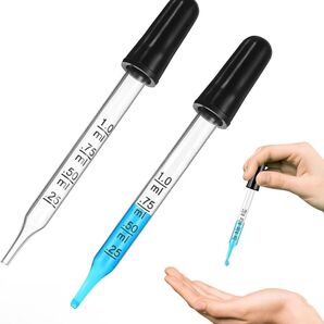 2個 新品 1ml スポイト 目盛り付き 香水 詰め替え 小分け 実験用 化粧品