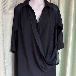 branch et pot ダークネイビー 五分袖シャツ M☆