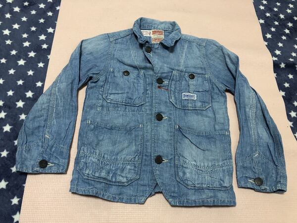デニムダンガリー 上着 120センチ アウター キッズ ジュニア デニムジャケット フィス FITH denim&dungaree