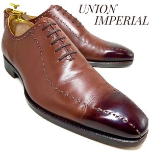 UNION IMPERIAL ユニオンインペリアル キップレザー ホールカット