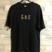 MOSCHINO モスキーノ　UNDERWEAR メダル　プリント　ワッペン　ロゴ　半袖Tシャツ_画像1