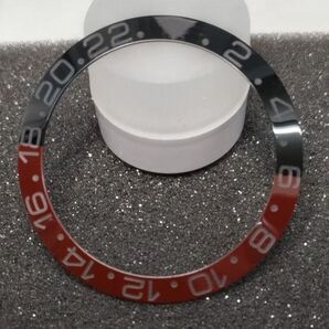 珍品? 希少? ベゼルインサート 38×30.6mm セラミック製 在庫1枚 SEIKO MOD ステルス ブラック×ブラウン