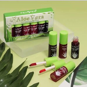 6 colour アロエベラリップオイルミニ 保温、保湿、防水 リップティント