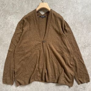定価3万円 パドカレ 植物染めカーディガン レンガ(ブラウン) 長袖 綿 毛 36 S