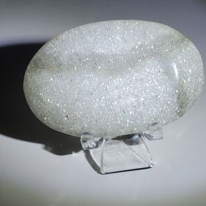 珍しい シルバーストロベリークォーツ ストロベリーマイカ パーム 握り石