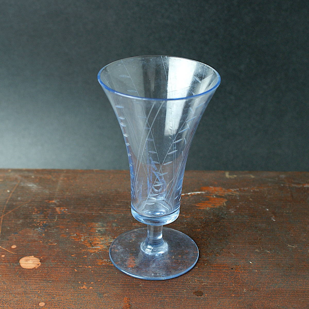 人気の中古 朝顔型レトロかき氷ガラス器 食器
