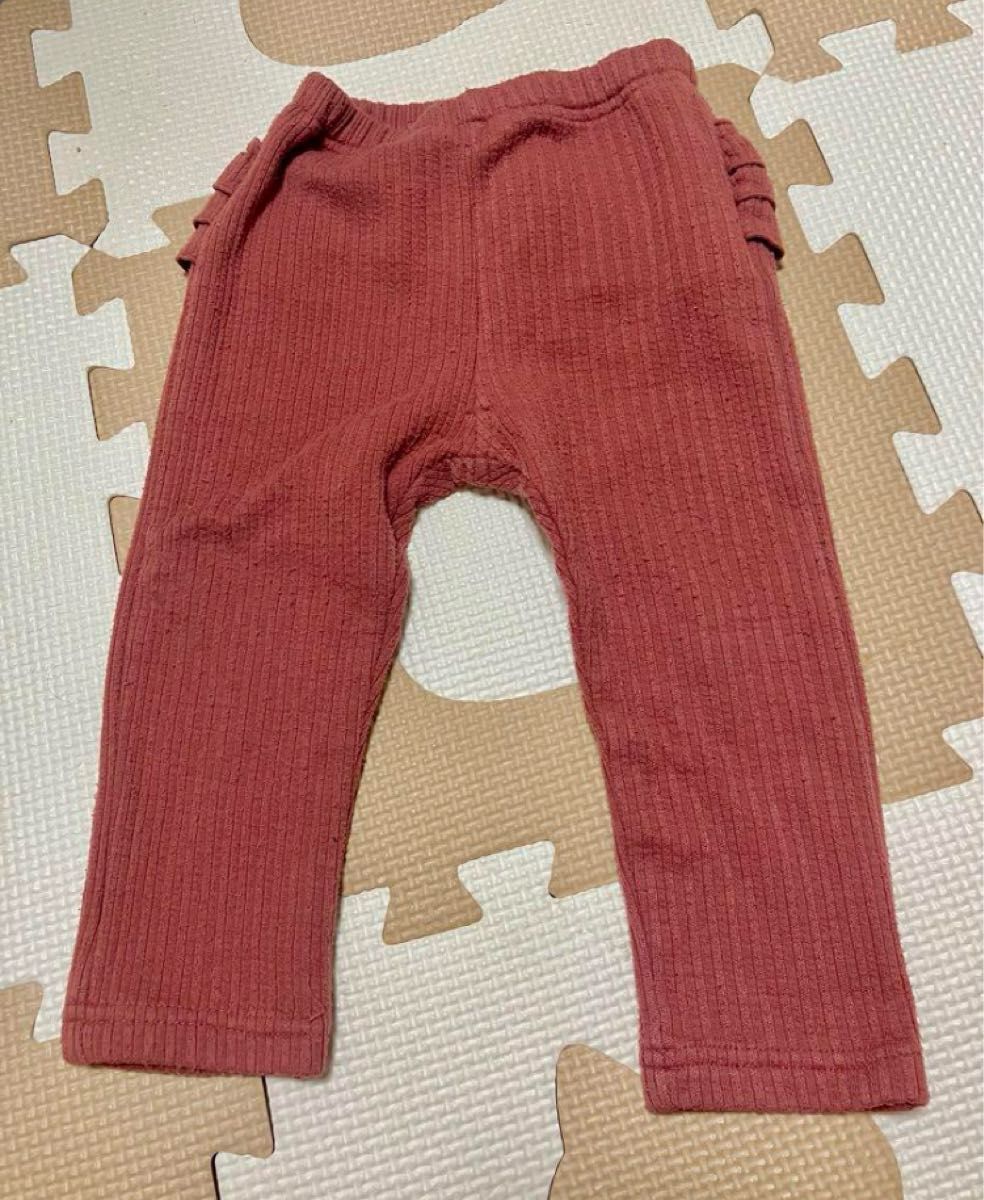 petit main フリル付きパンツ 80 ズボン パンツ ボトムス 女の子 ベビー服