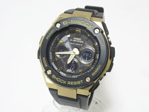 送料無料 CASIO カシオ G-STEEL Gスチール 電波ソーラー メンズウォッチ 腕時計 タフソーラー ミドルサイズ GST-W300G-1A9JF 美品