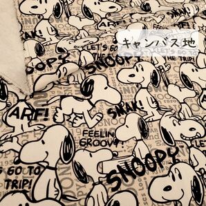 【キャンバス生地】薄ピンクベージュ地 しっかりとした帆布 147㎝×53㎝ ハンドメイド 布 はぎれ o-64