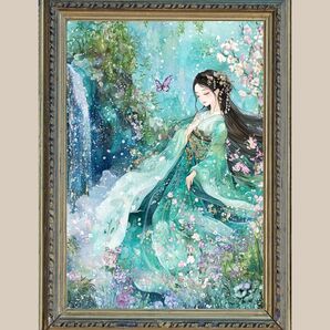 浄化・癒し・再生を司る水の女神 ☆ 瀬織津姫 No.60 ☆開運ヒーリングアート