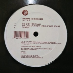 12inchレコード THOMAS SCHUMACHER / THE OOH