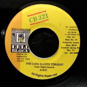EPレコード　A.R.P. / THE LION SLEEPS TONIGHT (Repress)