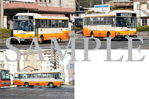 D[ автобус фотография ]L версия 3 листов .. железная дорога Hino Rainbow 