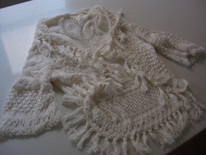  beautiful goods Grace Continental key braided bolero ivory 36