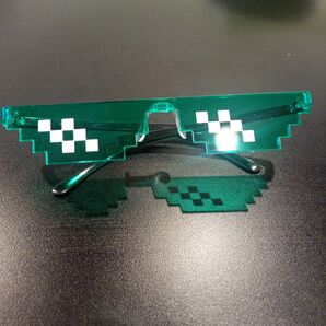 ピクセル ハロウィン 仮装 サングラス サングラス モザイク ドット SNS インスタ映え イベント メガネ