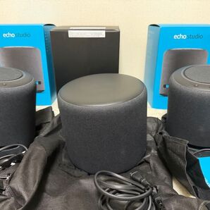 Amazon Echo Sub、Amazon Echo Studio ×2