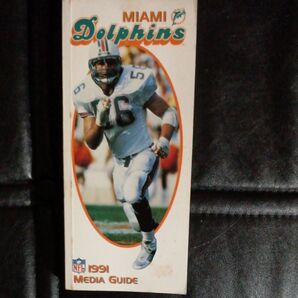 NFL 1991 Miami Dolphins Media Guide ドルフィンズ メディアガイド ダンマリーノ直筆サイン入り