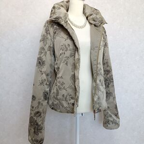 美シルエット Max Maraウィークエンドライン 花柄ダウンジャケット アウター