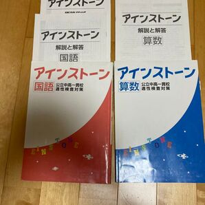 アインストーン 国語 算数 公立中高一貫校 適性検査対策 解説 解答 原稿用紙 セット