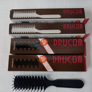 ヘアーブラシ&メッシュコーム一体型 まとめて4本 箱入 理美容用品