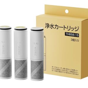 【JIS規格検査済】TH658-1S 浄水カートリッジ 3個セット TOTO対応
