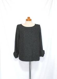 ( beautiful goods free shipping!) AS KNOW AS oiaca As Know As o Ora ka tweed easy pull over (lak chin ribbon blouse ...! )