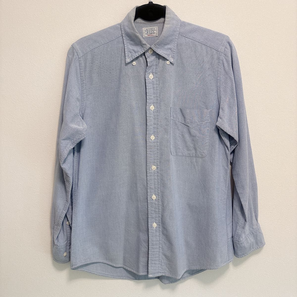 UNIQLO ユニクロ　AUTHENTIC ORIGINAL WASH Sボタンダウンシャツ