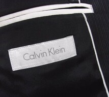 新品★Calvin Klein★カルバンクライン★テーラードウールジャケット★40★ブラック★ストライプ_画像6