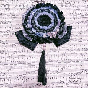 痛ロゼット ロゼット 缶バッジ オタ活 推し活グッズ 痛ば ゴスロリ ハロウィン 黒