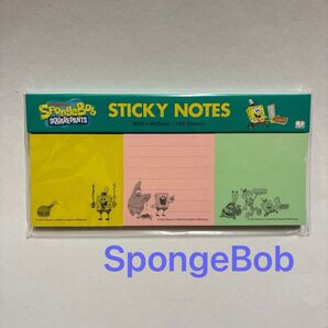 【SpongeBob スポンジボブ】STICKY NOTES 付箋メモパッド B 150Sheets 日本製 サンスター文具