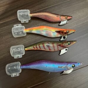 中古 ダイワ エギ まとめ売り 3号 3.5号 4号 エメラルダス 4個