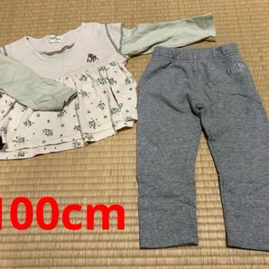 【最終値下】女の子 アンエクリュ秋冬服 babyGAP 裏起毛パンツ 100cm
