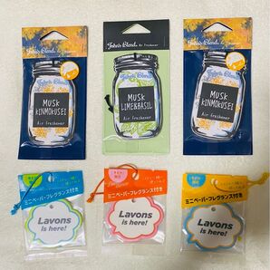 ジョンズブレンド エアーフレッシュナー 金木犀 musk lime &basil ラボン吊り下げ フレッシュナー