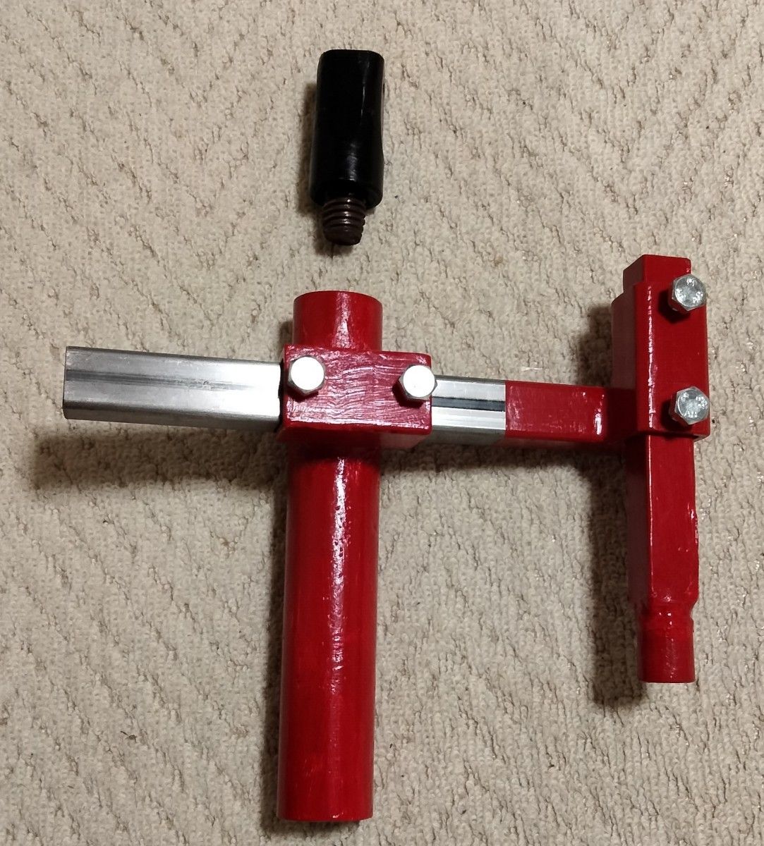 ◎扁平率60迄の軽自動車、コンパクトカーが対象。床に固定しなくてもOK！ギアレンチ仕様に変更可能なマウントヘッド取付金物＋台座です