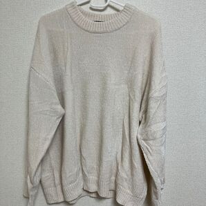 ※11月末まで掲載 オーバーサイズ/モールニットクルー