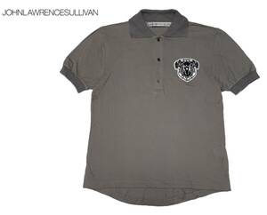 [1000 jpy ~]*JOHN LAWRENCE SULLIVAN John Lawrence sali van badge polo-shirt with short sleeves gray 32